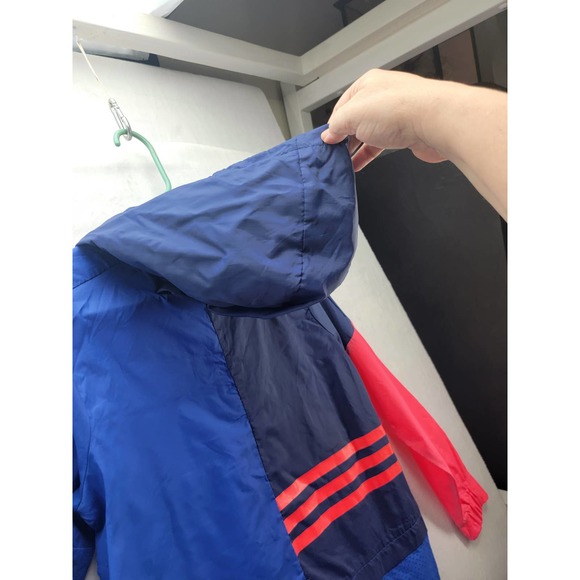 Adidas Youth Windbreaker Hoodie Track Mesh Jacket Accent Size M ( 10/12) - Picture 10 of 12
